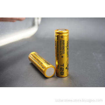 Vapcell 18650 battery 2800Mah 25A factory price and fast delivery